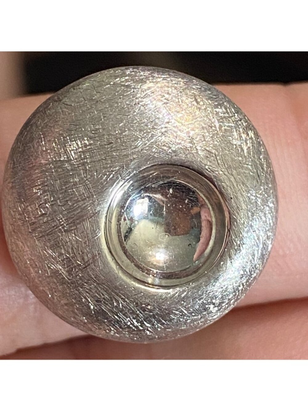 Ring Size 8 Sterling Silver 925 Women Modern Design